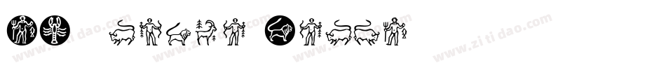 SL Zodiac Icons字体转换